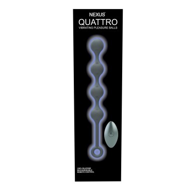 Nexus - Quattro Remote Control Vibrating Pleasure Beads Black